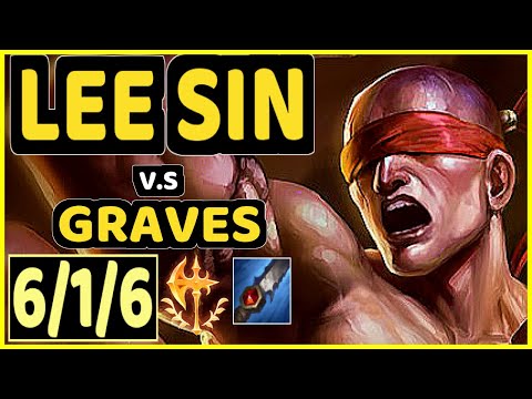 YAMPI (LEE SIN) vs GRAVES - 6/1/6 KDA JUNGLE GAMEPLAY - BR Ranked GRANDMASTER
