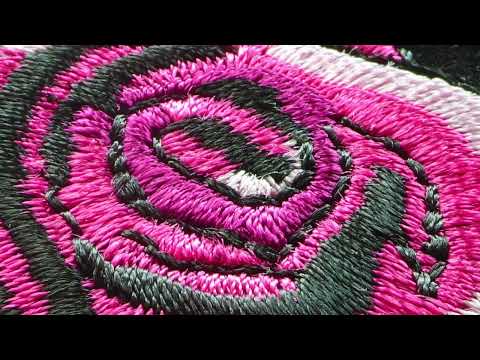 Wolf Roses Head Dress and Feathers Embroidered Iron on Patch