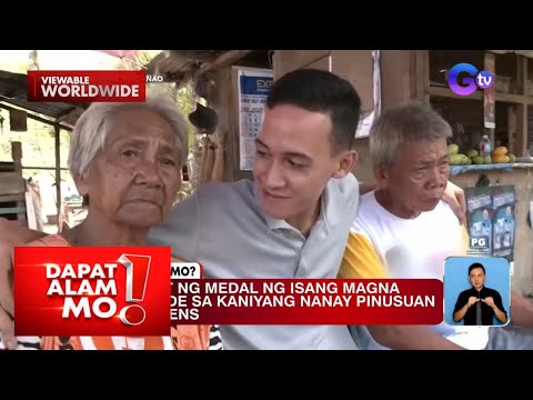 Pagsabit ng medal ng isang magna cum laude sa kanyang nanay, pinusuan online Dapat Alam Mo!