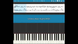 Smokey Black Nights - Taylor Swift - Easy Piano