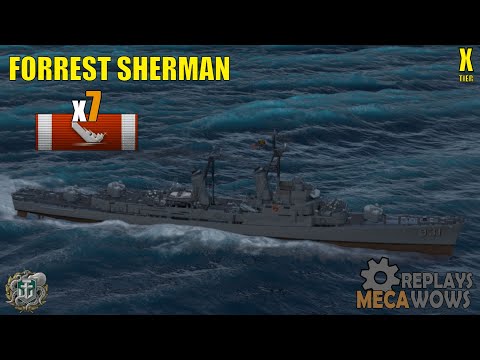 Forrest Sherman 7 Kills & 82k Damage | World of Warships Gameplay