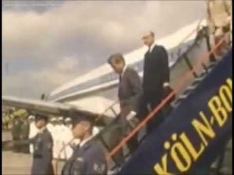 June 23, 1963 - President John F. Kennedy arriving in Wahn Airport between Cologne and Bonn