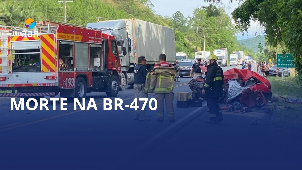Identificado homem que morreu em colisão frontal na BR-470, em Rodeio