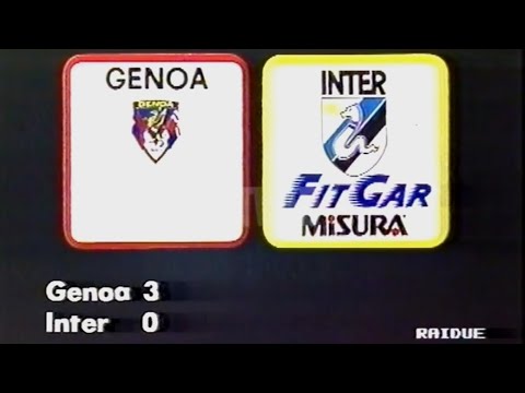 Genoa-Inter 3:0, 1990/91 - Domenica Sprint (Ruotolo-Skuhravy-Aguilera)