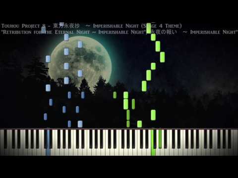 [Synthesia Piano] Touhou 8 - "Retribution for the Eternal Night ~ Imperishable Night" - Solo