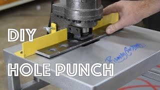 DIY Electric Hydraulic Hole Puncher Station - Punch Holes Easily in Thick Steel