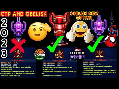 🤨new OBELISK option TEST and best CTP and OBELISK 🤫 in Marvel future fight Mr GAMER VINES Hindi 👍