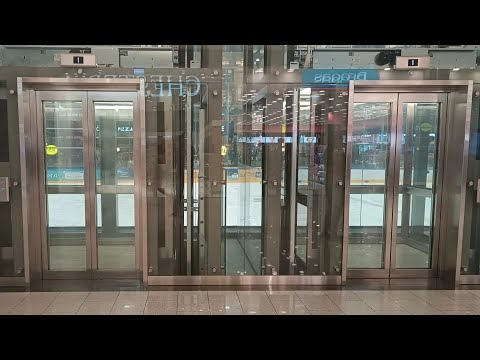 Two Very Nice 2018 KONE MonoSpace MRL Traction Elevators in @Akropole Rīga, Riga, Latvia