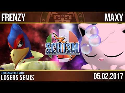 Schism - 8BP | Frenzy (Falco) Vs. maXy (Jigglypuff) - Losers Semis - Melee Singles