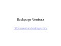 Backpage Ventura