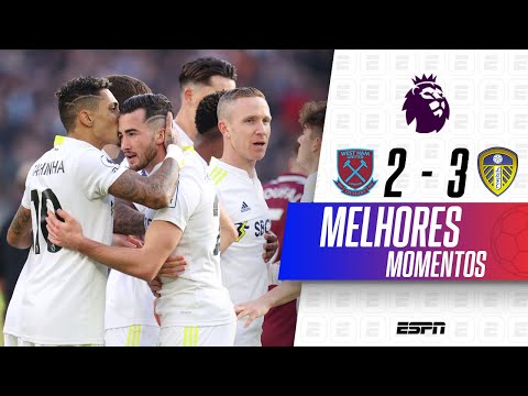 RAPHINHA JOGA MUITO, HARRISON ANOTA HAT-TRICK, E LEEDS VENCE O WEST HAM | Melhores Momentos