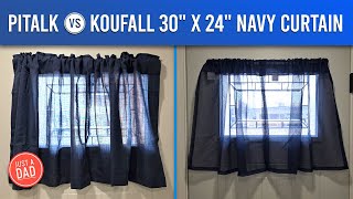 Pitalk vs KOUFALL 30 x 24 Navy Curtain HONEST COMPARISON