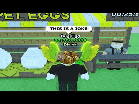 Exotic bug egg is a big joke | Grow a Garden