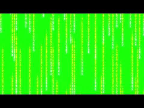 4K | Green Matrix Glowing Motion Background 2160p Effect