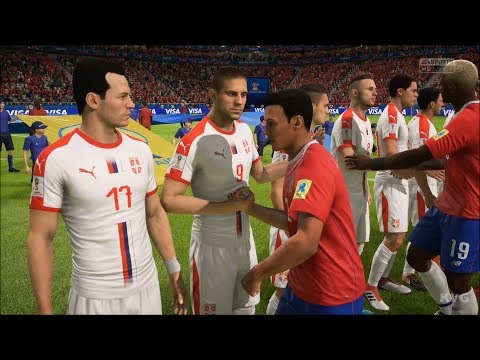 2018 FIFA World Cup Russia - Costa Rica vs Serbia - Gameplay (HD) [1080p60FPS]