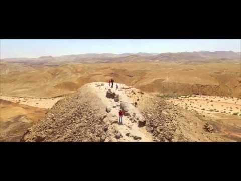 Negev Desert of Isreal Aerial Drone Foot