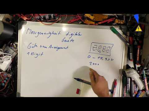 Messgenauigkeit von digitalen Messgeräten Anzeigen bestimmen Fehler