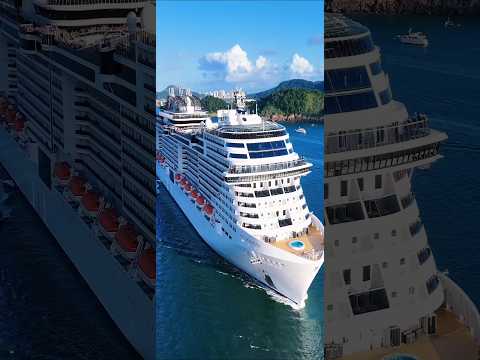 Thumbnail for MSC GRANDIOSA ship cruise   cruzeiro Brasil navio santos @cruzeiros2025 google  2025 drone #shorts