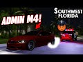 RUNNING FROM COPS IN AN ADMIN M4 AGAIN ROBLOX Southwest Florida