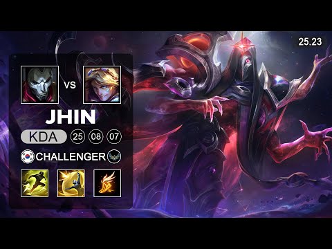 Jhin vs Ezreal ADC - KR Challenger - Patch 25.23 Season 15