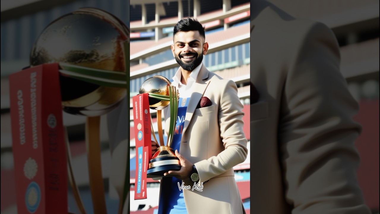 Asking Ai to generate Top 5 Player images with World cup 23 trophy #shorts