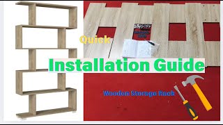 Step-by-Step Assembly & Styling | Wooden Storage Shelf for Every Space