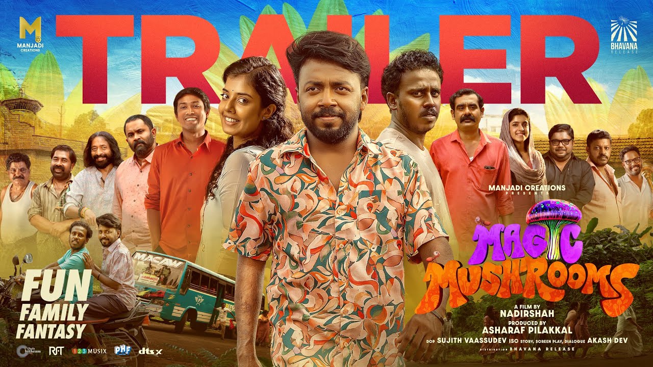 Magic Mushrooms | Official Trailer | Nadirshah | Vishnu Unnikrishnan | Akshaya | Abin Bino