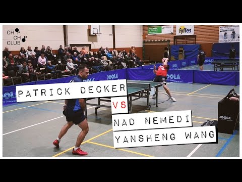Patrick Decker vs. Nad Nemedi & Y. Wang (TTS Borsum X SV Siek | 3. Bundesliga Tischtennis 2018)