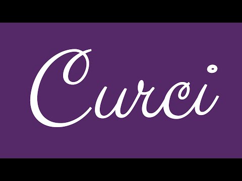 Learn how to Write the Name Curci Signature Style in Cursive Writing