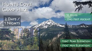 Video Review of the Hunts Cove Camp Hike near mt. Jefferson with footage of it's terrain and features.
