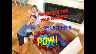 I CAUGHT a SUPER HERO in MY HOUSE! Surprise Package in Mail, Special Delivery!