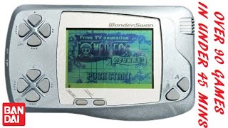 Over 90 Bandai WonderSwan Games In Under 45 Minutes