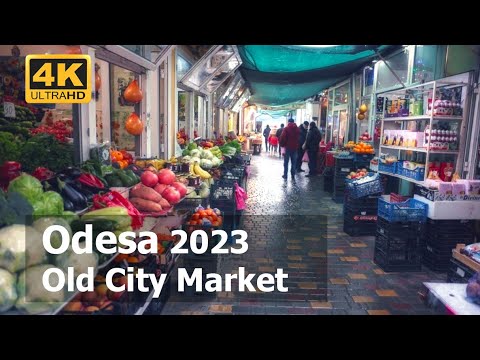 [4K] Walking in 🇺🇦 Odesa, Ukraine - Old City Market | January 2023