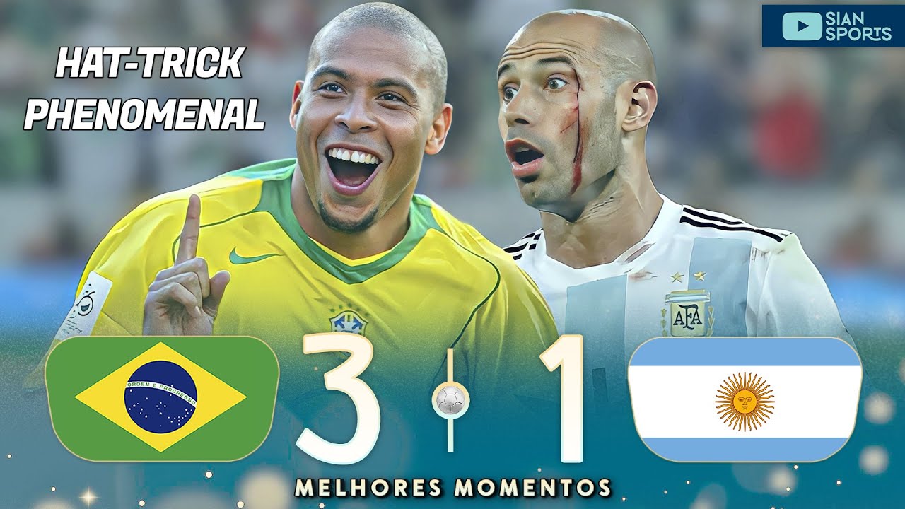 THE DAY RONALDO DESTROYED ARGENTINA AND MADE A HAT-TRICK! THIS IS WHY ARGENTINAS HATE BRAZIL