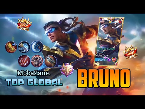 BRUNO ► Best Build 2021 - Top Global Bruno by MobaZane | Mobile Legends