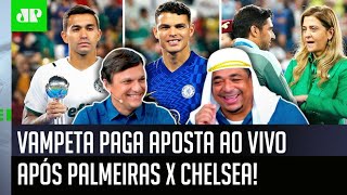 Deu ruim! Vampeta paga aposta após Palmeiras x Chelsea e arranca risadas