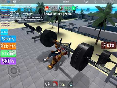 So Big That I Glitched The Whole Game Roblox Weight Lifting Simulato - wls 3 roblox codes