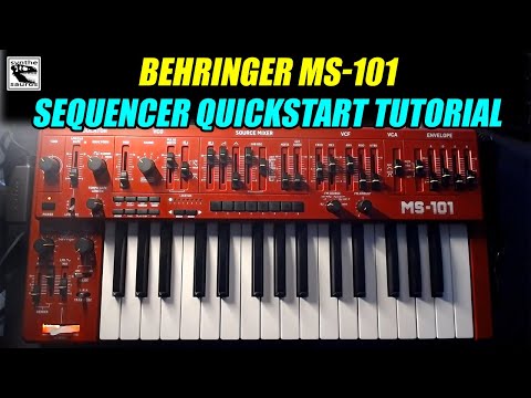 Behringer MS-101 sequencer quickstart tutorial