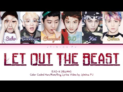 EXO-K (엑소케이) - 'Let Out The Beast' Lyrics (Color Coded_Han_Rom_Eng)