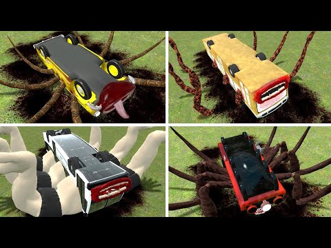 EVOLUTION OF MONSTERS: CAR EATER,HOUSEHEAD BUS EATER,BUS EATER,BLOOP EATER,TRAIN BUSEATER (GMOD)!!?