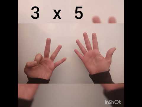 Tablas de multiplicar con los dedos del 1 al 5
