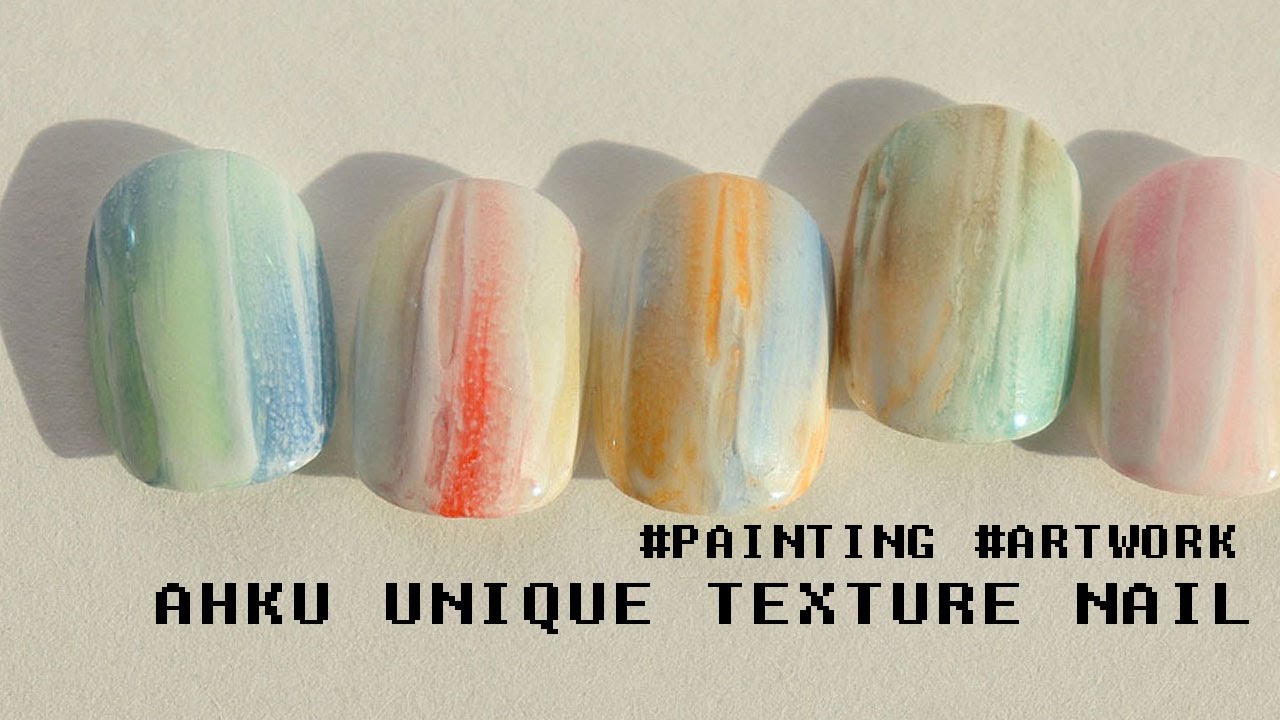 [AHKU MEMBERSHIP]how to AHKU unique texture nail 아쿠네일 유니크 텍스쳐 네일 하는법 個性派ネイル