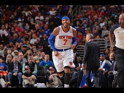 Carmelo Anthony Leads the Knicks Over the Suns