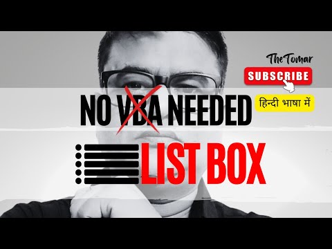 Excel List Box Form Controls Tutorial without VBA (In Hindi)