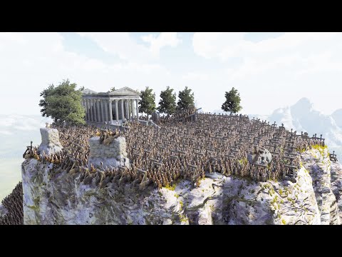 ANCIENT EGYPTIAN ARMY LAY SIEGE TO MOUNT OLYMPUS - UEBS 2 - Ultimate Epic Battle Simulator 2