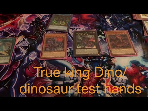 Yu-Gi-Oh True king Dino/Dinosaur Test hand/Combo video
