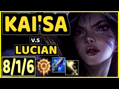 HUMANOID (KAI'SA) vs LUCIAN - 8/1/6 KDA BOTTOM ADC CHALLENGER GAMEPLAY - EUW