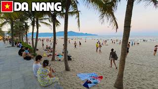 Da Nang Vietnam Beautiful My Khe Beach with Amazing Moemnts & Chill Atmosphere Everywhere - 4K Walk