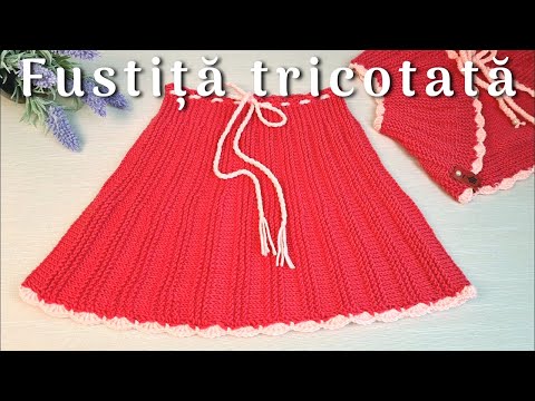 Cum tricotăm fustița Mihaela - Tutorial pas cu pas