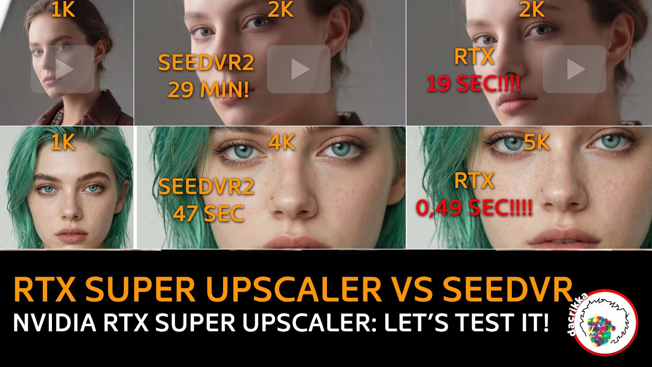 FROM 30 MINUTES TO 19 SECONDS! Nvidia RTX Super Resolution in ComfyUI